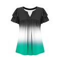 thumbnail image 7 of ATENAR T Shirts for Women Lightweight Loose Womens Shirts Summer Tee Green XL, 7 of 7
