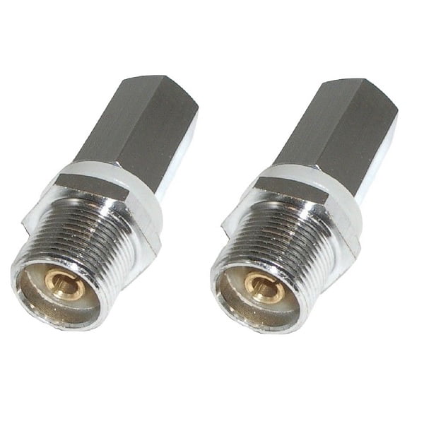 SO-239 to SO-239 Allows Dual Antenna Pro Trucker Dual Cable T Connector