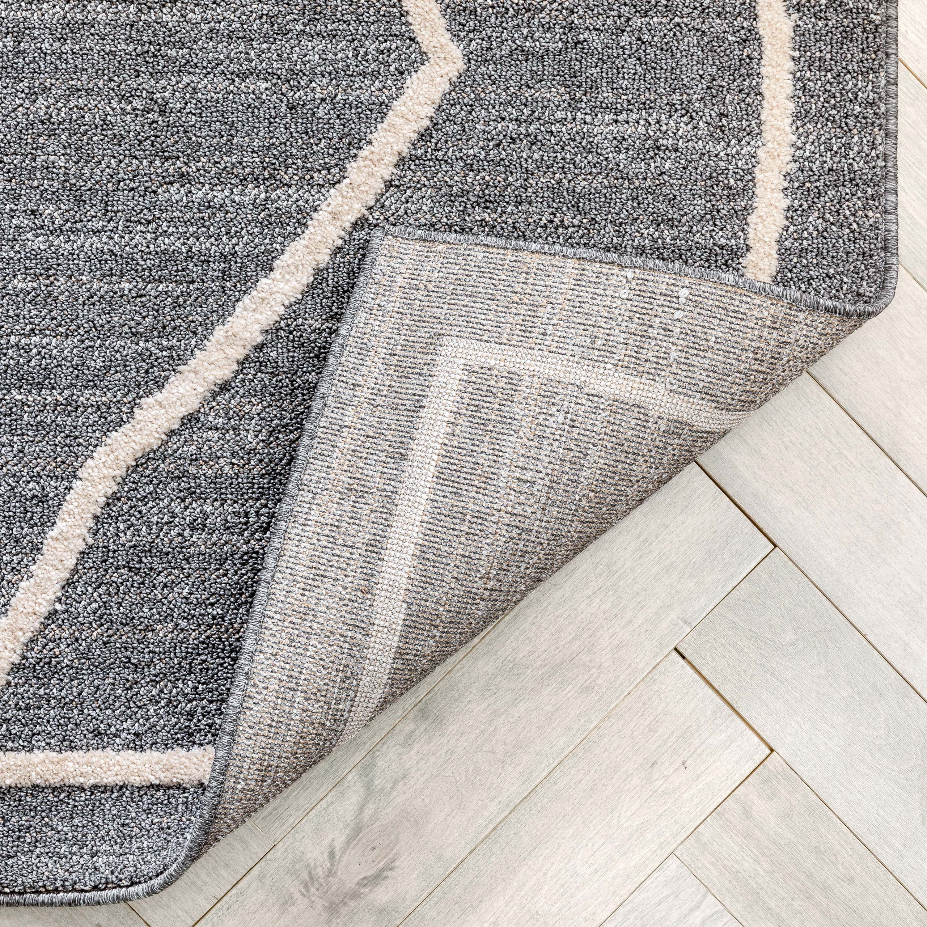 Well Woven Harlow Cora Moroccan Lattice Trellis Grey 5'3" x 7'3" Area Rug
