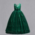 thumbnail image 7 of hengsof Girls Summer Embroidered Tulle Casual Princess Dress, Fashion Mesh Layered Party Ball Gown for 5-15 Years Old Children, 7 of 7