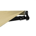 thumbnail image 4 of ALEKO Retractable Home Patio 10x8 feet Canopy Awning Black Frame, Ivory Color, 4 of 8