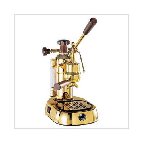 La Pavoni Europiccola 8 Cup Espresso Machine in Brass