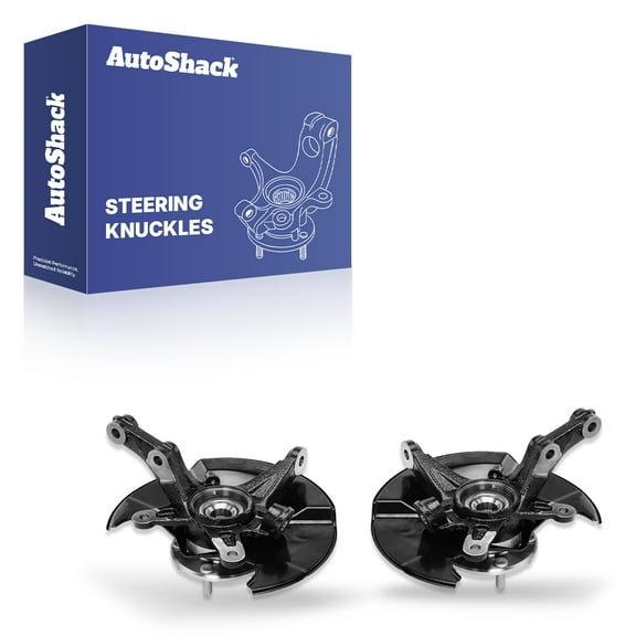 AutoShack Front Steering Knuckles & Wheel Bearing Hub Assembly Replacement for 2006-2011 Honda Civic 2-PC Set