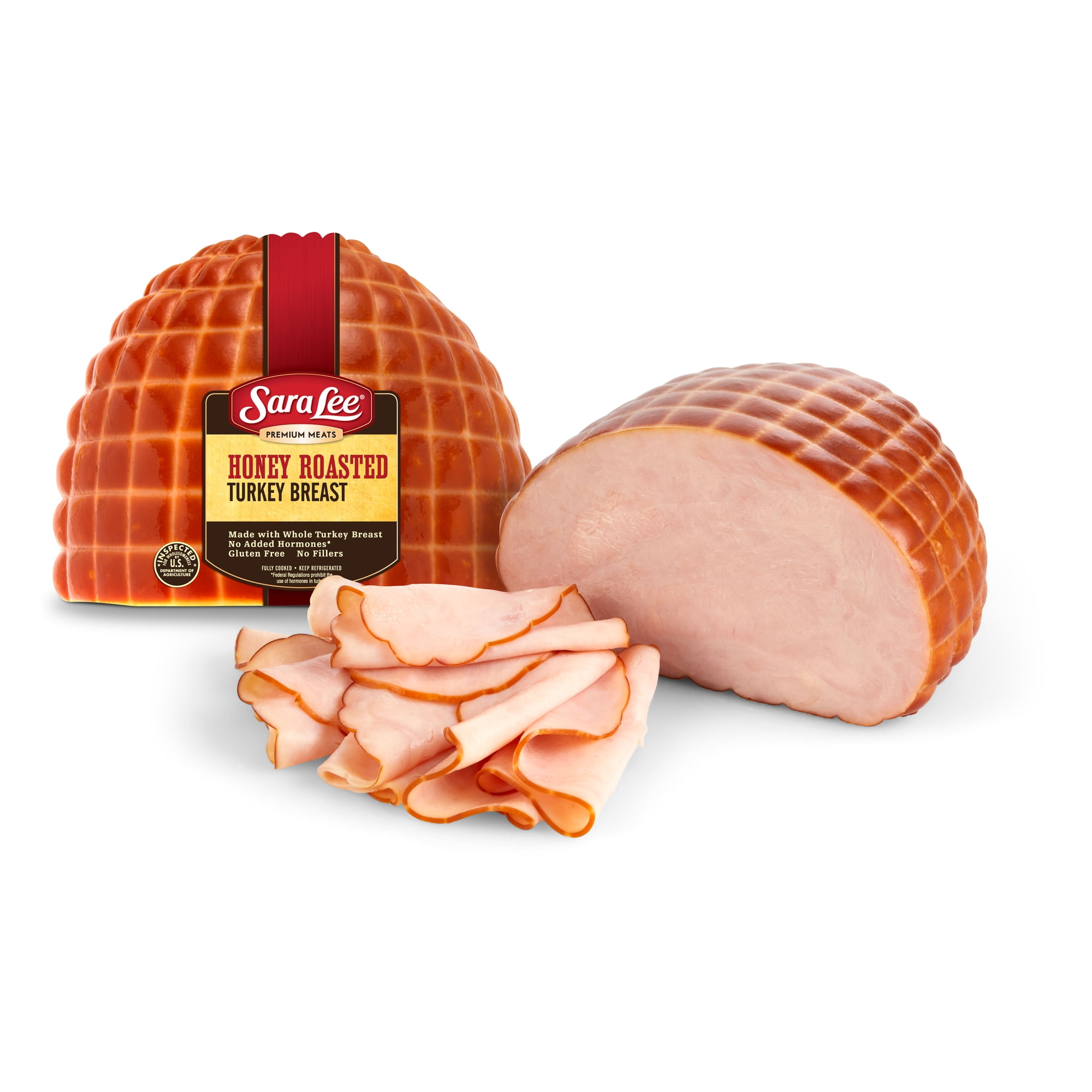 Sara Lee Sliced Fresh Lunch & Deli Meats, Premium Meats Gluten Free Honey Roasted Turkey Breast, Resealable Pouch