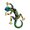 green, variant on Baoblaze Gecko Figurine Bedroom Creative Colorful Modern Outdoor Gecko Wall Sculpture pink