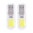 thumbnail image 1 of 2 Uds Mini USB Nocturna Blanca Lámpara Camping para Acampar Senderismo (3 COB), 1 of 9