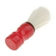 thumbnail image 3 of Brocha de afeitar de nailon Salon Density con mango de nudo duro para barba y bigote rojo, 3 of 9