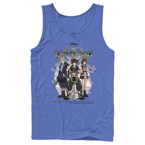 Men's Kingdom Hearts 3 Hero Group Shot  Tank Top Royal Blue Small