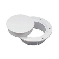 Marinco N10863DW Snap-In Deck Plate, 3" White