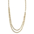 thumbnail image 2 of Primal Gold 14 Karat Yellow Gold Polished Double-layer Link Necklace, 2 of 3