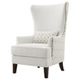 thumbnail image 6 of Pemberly Row Upholstered Fabric Accent Chair with Wingback in Latte, 6 of 11