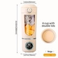 thumbnail image 1 of [Portable Fruit Juicer] USB Rechargeable Portable Fruit Juicer | 1pc, Small Juicer for Smoothie and Milkshake Making, Mini Ice Crusher, Three Modes, Digital Display, 12 Blades,, 1 of 14