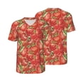 thumbnail image 6 of Rocae Strawberry for Breathable Men's Baseball T-Shirt Fashionable Casual Baseball Jersey, Moisture-wicking Sportswear 4X-Large, 6 of 9