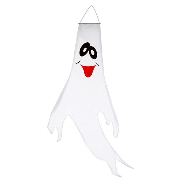 Colgante de fantasma de cadena de luz LED con impresión decorativa de Halloween Wmkox8yii fhajkh1518