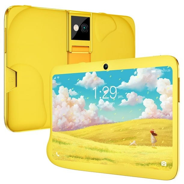 Tableta para niños, tableta Androrid para niños pequeños de 10 pulgadas, tabletas, cámara, control preinstalado y para padres(Blanco)(1 pieza)