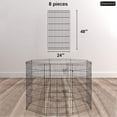 thumbnail image 3 of YRLLENSDAN 48'' Dog Pen for Outside, 8 Panel Exercise Fences Dog Kennel for Backyard Pet Playpen Crate Fence Pet Gate with Door Puppy Play Yard for Small Medium Large Dogs, 3 of 7