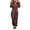 Coffee, variant on Ltctricy Hoodies Jumpsuits for Women Fleece Warm Long Sleeve Rompers Fuzzy Soft Loungewear Sleepwear with Pockets