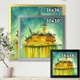 thumbnail image 4 of Designart 'Portrait of Idyllic Island of Venice At Night' Modern Framed Art Print, 4 of 4
