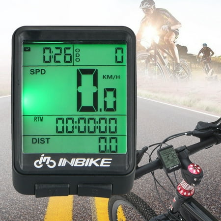 EEEkit Waterproof Wireless Digital Bicycle Speedometer, Average speed, Riding Time, Total distance, Stop Watch, Riding Speed, Max speed, Riding Distance, AUTO ON /