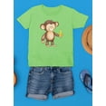 thumbnail image 3 of Monkey With A Banana T-Shirt Juniors -Image by Shutterstock,  Large, 3 of 4