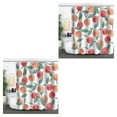 thumbnail image 1 of Ounissouiy Poliéster Cortina de ducha de frutas lindas - Exquisita artesanía No transparente Secado rápido Impermeable -3 180 * 180 menos tres 180*180 2Conjunto, 1 of 6