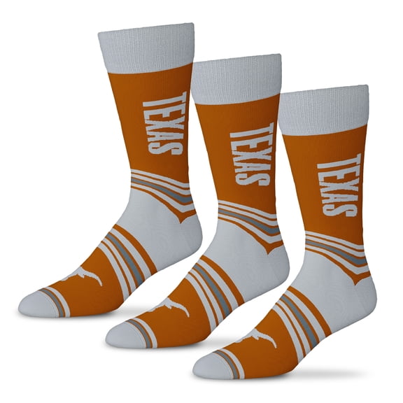 Unisex Starter Orange Texas Longhorns Rally Cry 3-Pack Socks Set