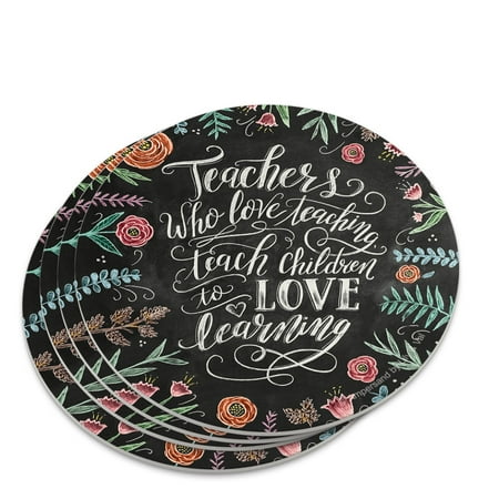 

Teachers Who Love Teaching Children Learning Novelty Coaster Set