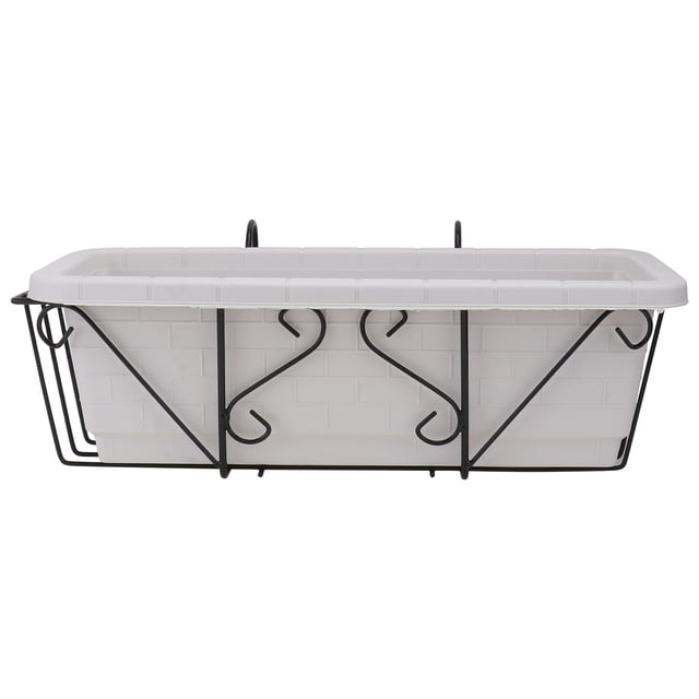 MasteelfCA 1 Ensemble Support de Pot de Fleurs Suspendu pour Clôture Balcon Présentoir de Plantes