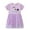 A-Purple, variant on Emy Dola Toddler Girl's Casual Short Sleeve Tutu Skater Princess Tulle Dress 2-7T Kids Easter Party Dresses - 1Pcs Carrot Prints