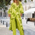thumbnail image 1 of Atuendos Informales Trajes casuales Mujer Longitud total Asimétrica Suelta Primavera Verano (Amarillo M) Cgtredaw para Mujer Amarillo T M, 1 of 6