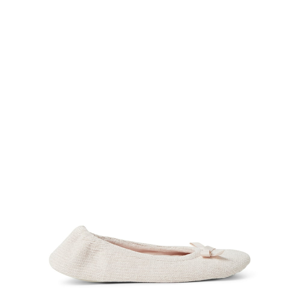 dearfoam satin ballerina slippers