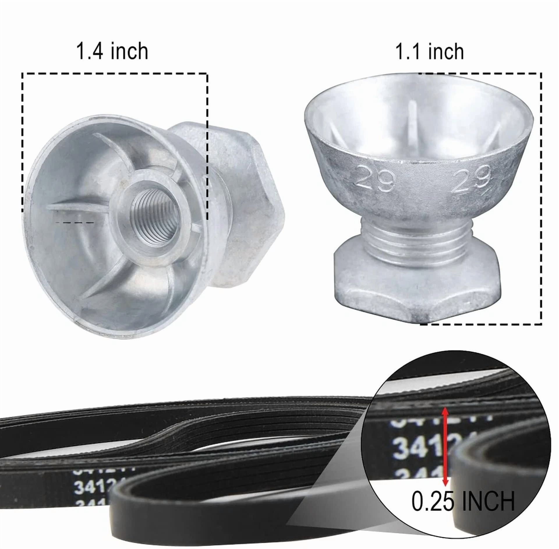 CIRCLE- 341241 Dryer Belt & 8066184 Motor Pulley Replaces For Ps11744884, W10290525