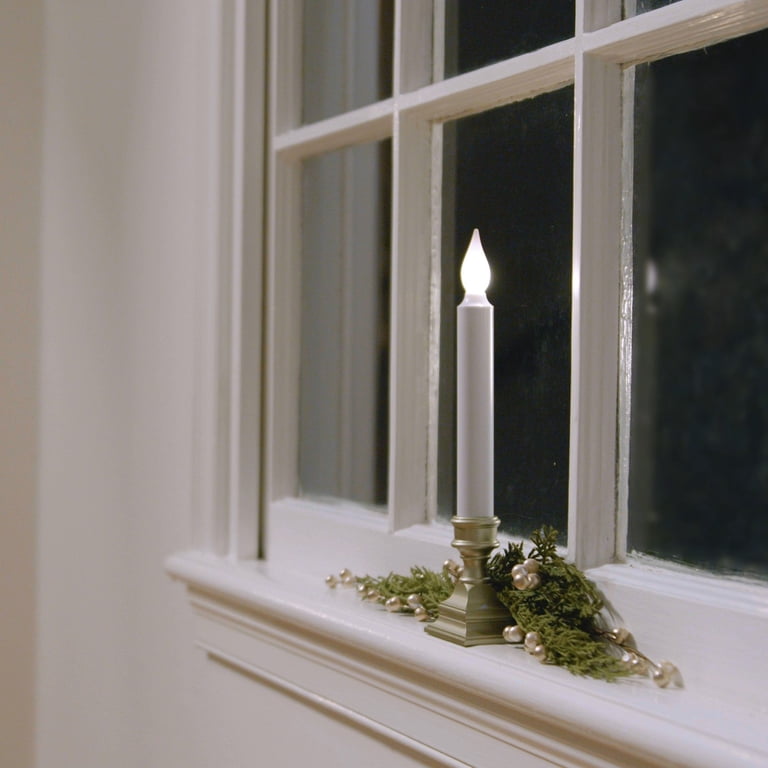 612 Vermont LED Battery Window Candles with Timer, Pack of 4 photo 5