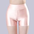 thumbnail image 3 of Tittly Shorts for Women Lounge Pants Women Oily Silky Shiny Oversize Shorts Night Club Hot Pants Popular Comfy Pants Women Flowy Shorts for Women Pink XXL, 3 of 3