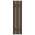 thumbnail image 2 of Ekena Millwork 12"W x 50"H Lifetime Vinyl, TailorMade Three Board Spaced (2 Batten), Board-n-Batten Shutters, w/Shutter-Loks (Per Pair), French Roast, 2 of 13