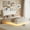 Pu White, variant on Kojooin Floating Bed Frame with RGB LED Lights, Charging Station and Storage Headboard, Upholstered Platform Bed, Queen