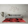 thumbnail image 3 of Ahgly Company Indoor Square Abstract Red Modern Area Rugs, 7' Square, 3 of 4