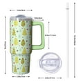 thumbnail image 2 of 30 oz Santa Christmas Day Tumbler with Handle and Straw, Insulated Stainless Steel Cup 30 oz, Reusable Holiday Mug, Festive Gift Ideas, 2 of 5