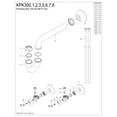 thumbnail image 3 of Kingston Brass KPK300 Trimscape Traditional Plumbing Supply Kit Combo, Matte Black, 3 of 5