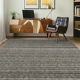 thumbnail image 2 of Hasoo Gray Area Rug 5' x 7' Rugs for Living Room Washable Rugs Modern Geometric Printed Braid Indoor Rug Soft Lightweight Carpet, 2 of 6