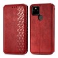 thumbnail image 3 of Case for Google Pixel 5 Flip Cover Wallet Flip Cover Magnetic Protective - Red, 3 of 5