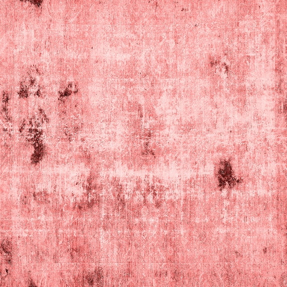 Ahgly Company Indoor Square Solid Red Modern Area Rugs, 3' Square
