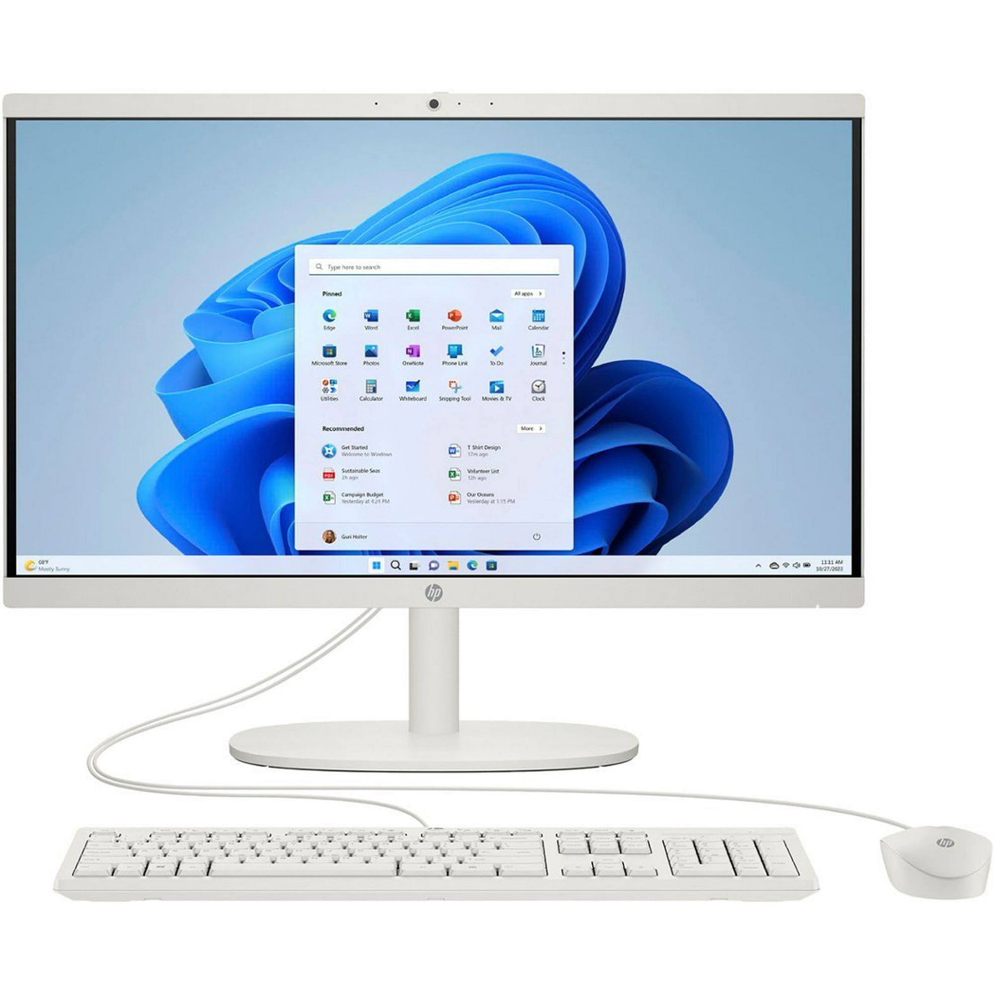 HP 22-c0073w All-in-One Desktop Computer, 4GB, 1 TB HD, Mint