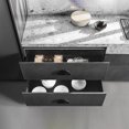 thumbnail image 4 of Goo-Ki 2.5"(64mm) Hole Centers Matte Black Kitchen Cabinet Pulls,Closet Classic Zinc Alloy Drawer Cabinet Drawer Pulls with Fan-Shaped,6 Pack, 4 of 6
