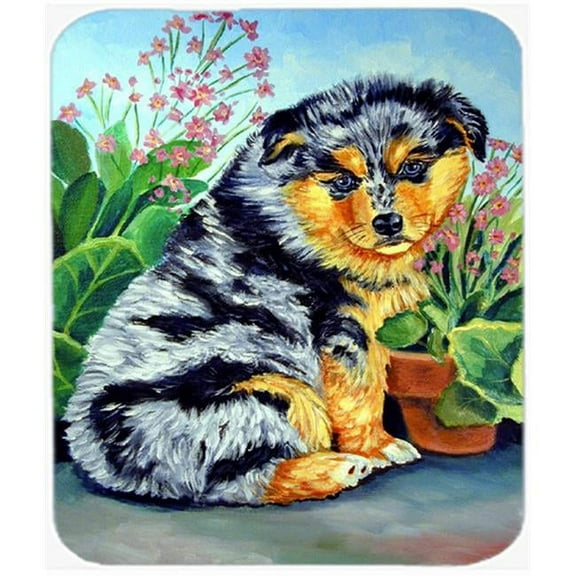 Carolines Treasures  Australian Shepherd Puppy Mouse Pad - Hot Pad or Trivet