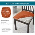 thumbnail image 3 of Velvet Chair Seat Covers Soft Stretch Seat Covers for Dining Room and Kitchen, Washable Removable Chair Seat Protector with Strap for Home -Purple-6 Pieces, 3 of 7