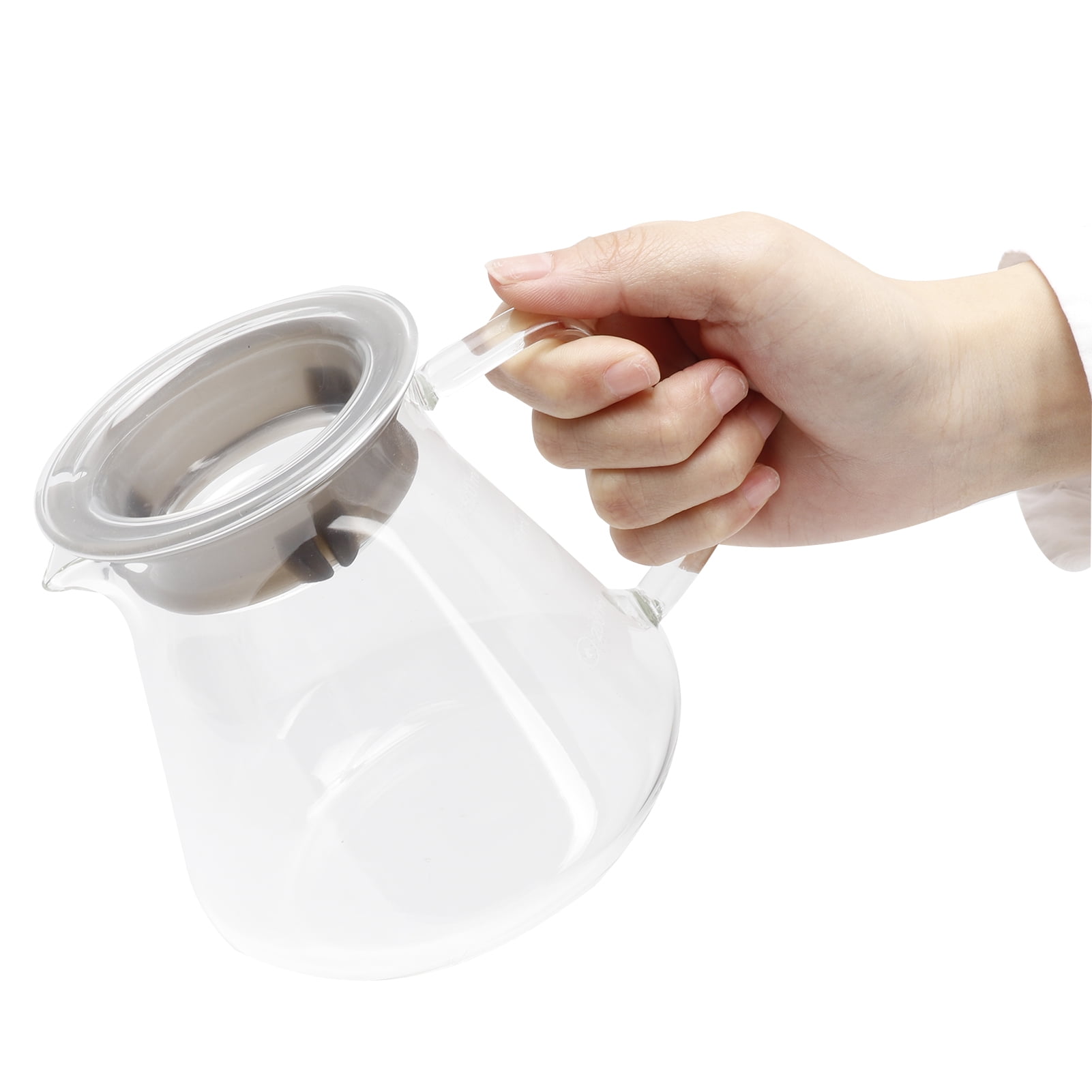 Glass Coffee Maker, Heat-Insulating Anti-Scalding Glass Coffee Kettle, for Office Home 300ml