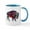 White/Blue Inside, variant on CafePress - BISON BLEND Mugs - 11 oz Ceramic Mug - Novelty Coffee Tea Cup