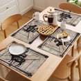 thumbnail image 5 of Vintage Farm Placemats Set of 8, Chicken Cow Pig Barn Door Board Non-Slip Place Mats Washable Table Mats for Kitchen Dining Table Decorations Indoor/Outdoor, 5 of 9