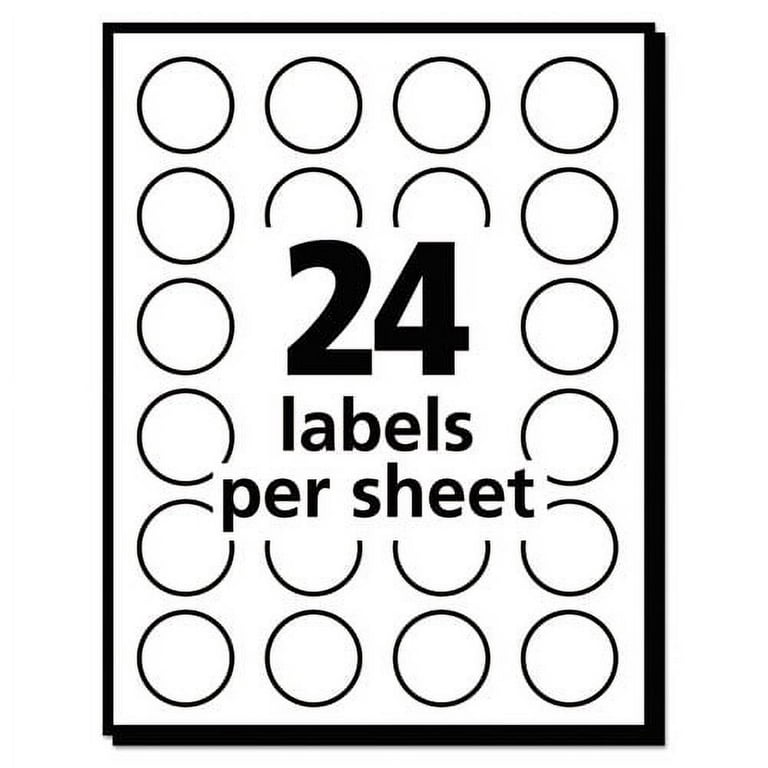 Printable Self-Adhesive Removable Color-Coding Labels, 0.75 Printable Self-Adhesive Removable Color-Coding Labels, 0.75